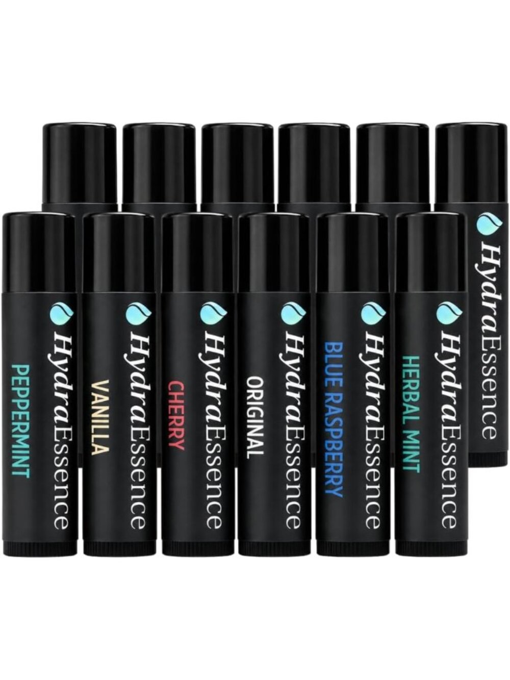 12-Pack Lip Balm Variety | 6 Flavor Set | No Menthol or Camphor | USA Made